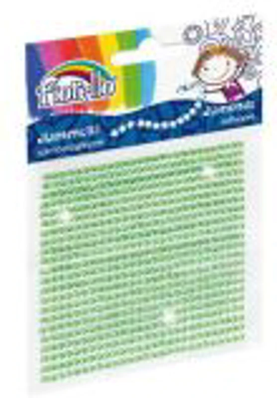 Accesorii creatie - diamante plastic, verde, 2mm, autoadezive, blister 594 buc, Fiorello, GR-DS01 / 170-2397