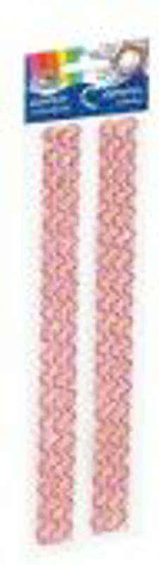 Accesorii creatie - diamante dantela plastic, roz pal, 30cm, autoadezive, blister 2 buc, Fiorello, GR-DS081-3 / 170-2463