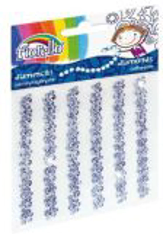 Accesorii creatie - diamante sirag plastic, violet, 9cm, autoadezive, flori, blister 6 buc, Fiorello, GR-DS07 / 170-2403