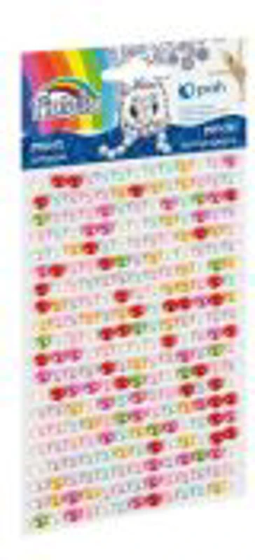Accesorii creatie - perle plastic, diverse culori, 3mm, intense, set 260 buc, Fiorello, GR-PS162-2 / 170-2584