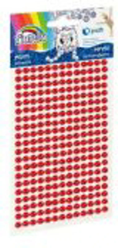 Accesorii creatie - perle plastic, rosu, 3mm, set 260 buc, Fiorello, GR-PS162-4 / 170-2577