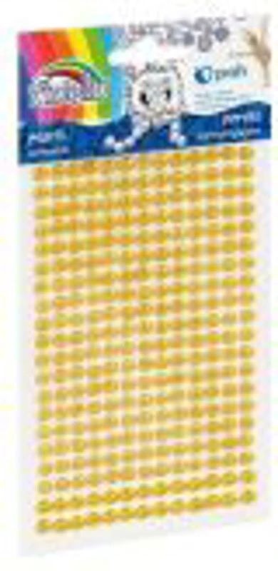Accesorii creatie - perle plastic, galben, 3mm, set 260 buc, Fiorello, GR-PS162-5 / 170-2582