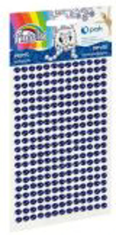 Accesorii creatie - perle plastic, albastru, 3mm, set 260 buc, Fiorello, GR-PS162-6 / 170-2579