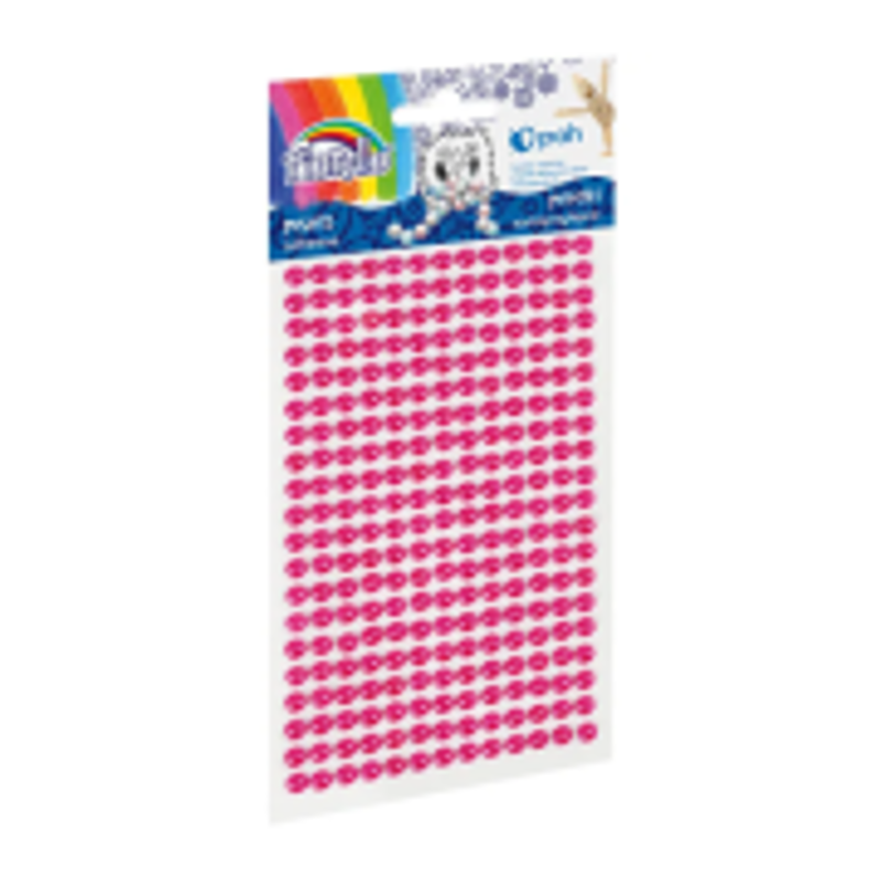 Accesorii creatie - perle plastic, roz, 3mm, set 260 buc, Fiorello, GR-PS162-8 / 170-2580