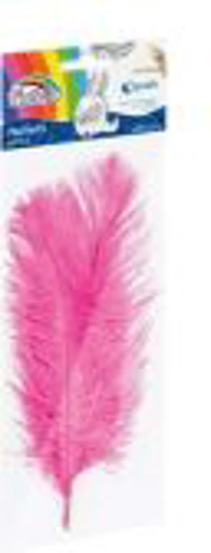 Accesorii creatie - pene, roz, 16-22cm, set 3 buc, Fiorello, GR-FE013 / 170-2618