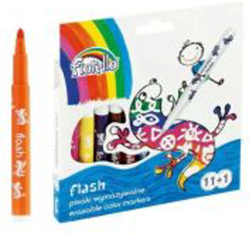 Carioci colorate Fiorello Flash Erasable GR-F890-12, 160-2151, 12 culori