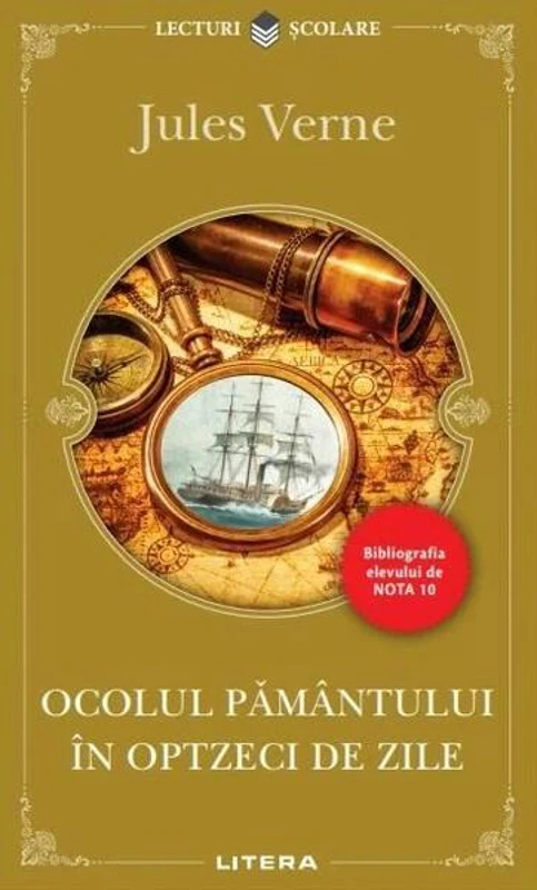 Ocolul pământului în optzeci de zile - Paperback brosat - Jules Verne - Litera