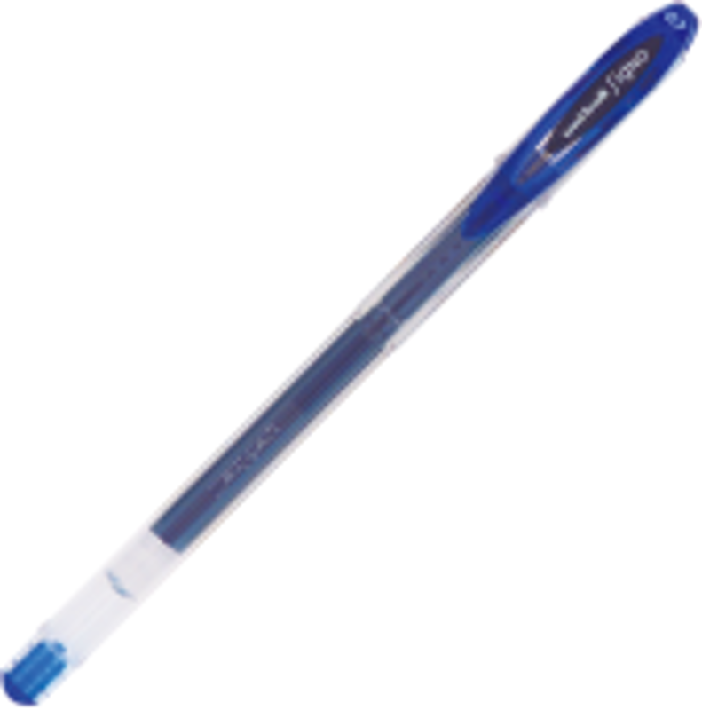 Pix cu gel Uni-ball Signo Pastel UM-120, 0. 7mm, cu capac, corp transparent, albastru