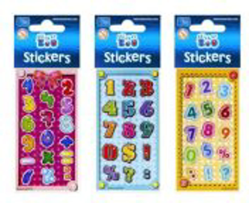 Abtibilduri - cifre, set 15-18 buc, Sticker Boo, 382530