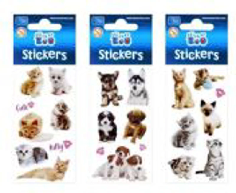 Abtibilduri - catei, pisici, set 7-8 buc, Sticker Boo, 476945