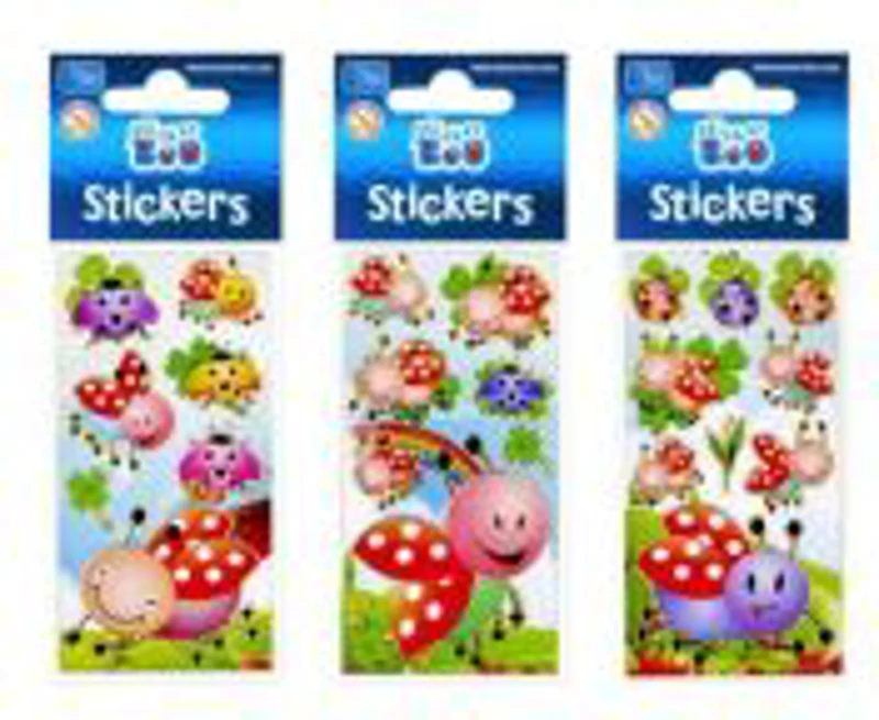 Abtibilduri - buburuze, set 7-8 buc, Sticker Boo, 101531