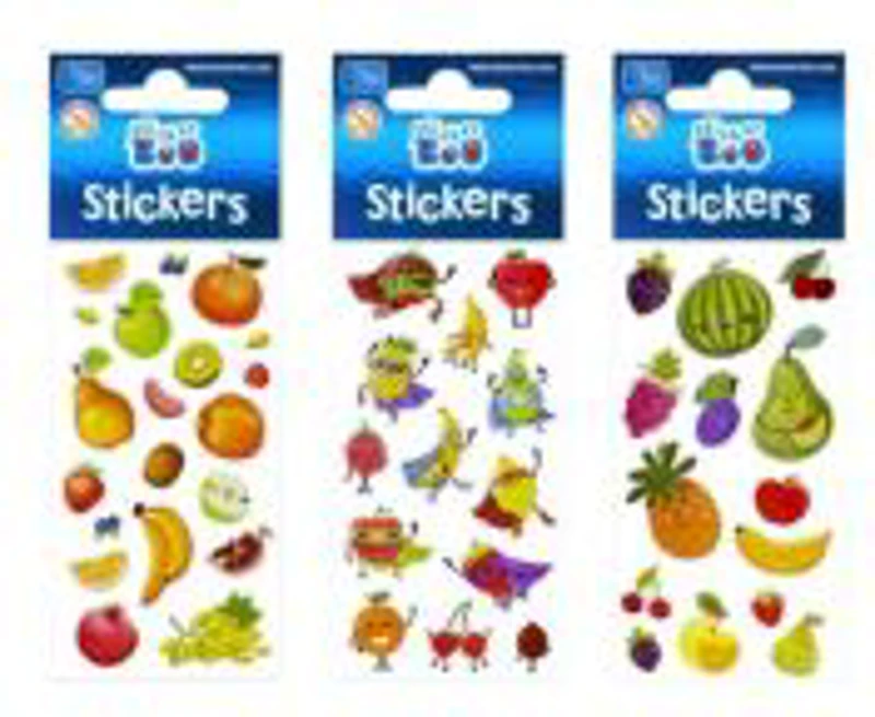 Abtibilduri - fructe, set 14-20 buc, Sticker Boo, 471543