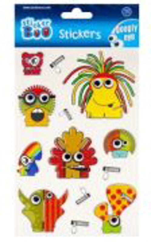 Abtibilduri - monstruleti, set 13 buc, Sticker Boo, 493717