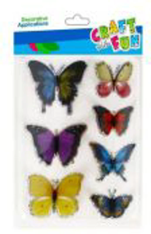 Sticker futuri colorati 3D autocolant, Craft with Fun, 521671, set 7 buc