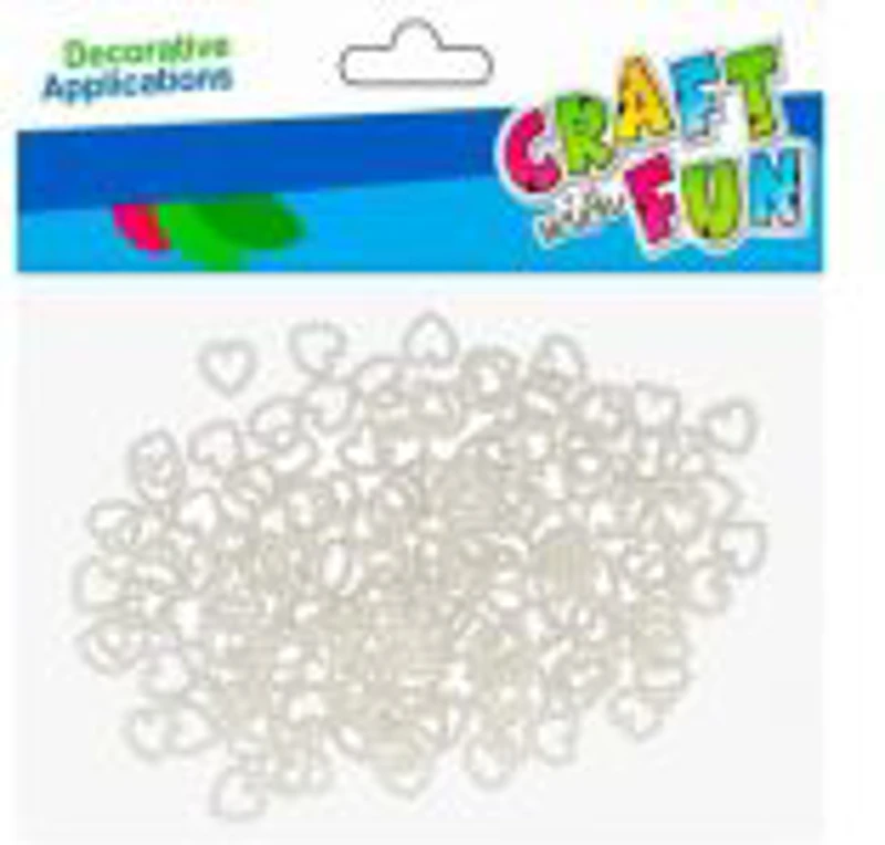 Accesorii creatie inimioare perlate, Craft with Fun, 501296, 20g