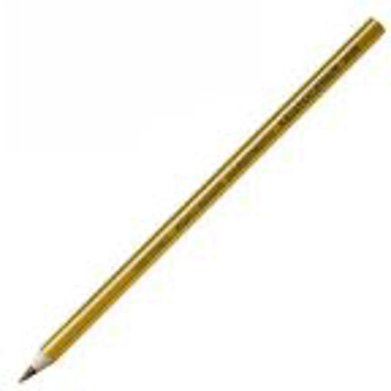 Creion grafit Koh-I-Noor Aristochrom K3400, tip papagal (cu mina speciala tricolora), corp hexagonal auriu, fara guma de sters