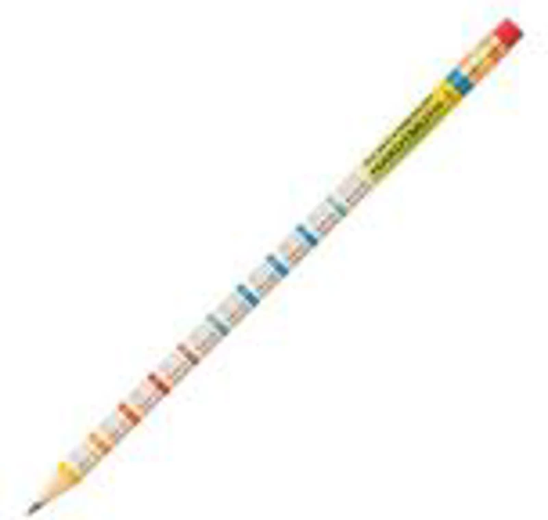Creion grafit Koh-I-Noor, HB, corp rotund, cu guma de sters, tabla inmultirii