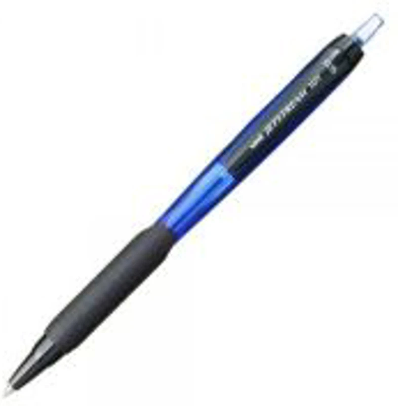 Pix Jetstream Uni-ball SXN-101, 0. 5mm, cu mecanism, corp in culoarea scrisului, grip cauciucat albastru