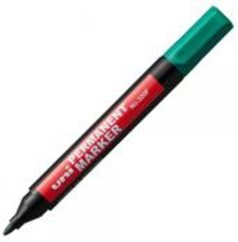 Marker permanent UNI 320F, varf rotund, 1. 0mm verde