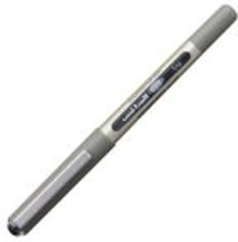 Roller Uni-ball Eye UB-157, 0. 7mm, corp gri-auriu, detalii in culoarea scrisului negru