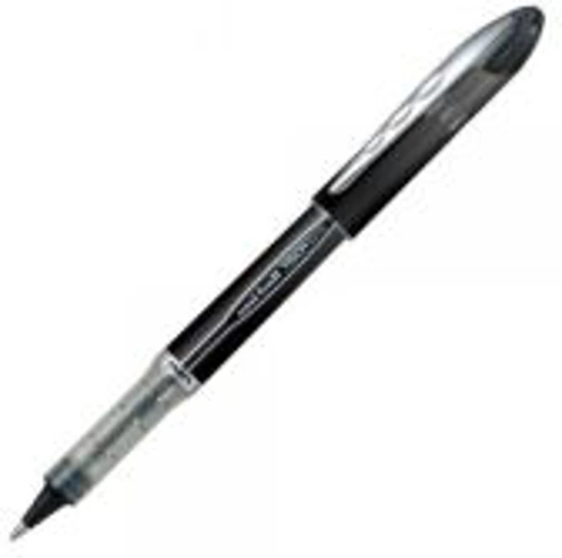 Roller Uni-ball Vision Elite UB-205, 0. 5mm, corp negru, detalii in culoarea scrisului negru