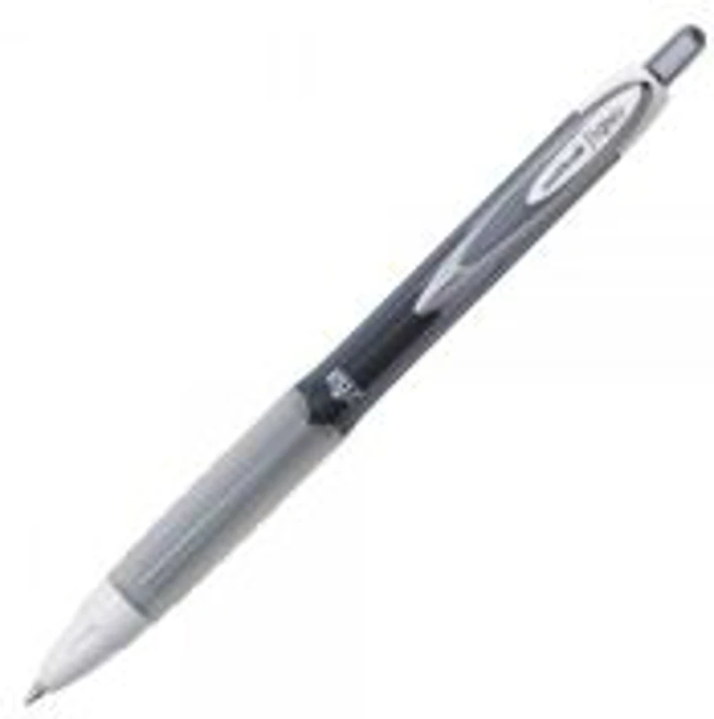 Pix cu gel Uni-ball Signo Fashion UMN-207F, 0. 7mm, cu mecanism, corp in culoarea scrisului, grip cauciucat, negru