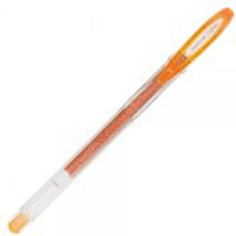 Pix cu gel Uni-ball Sparkling UM-120SP, 0. 7mm, cu capac, portocaliu cu sclipici