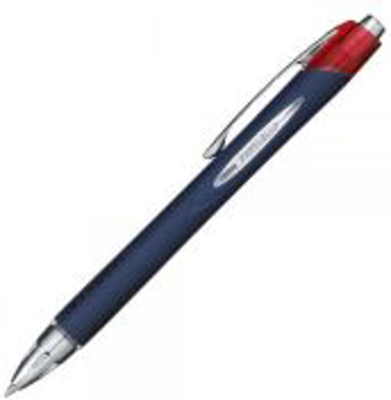 Pix Jetstream Uni-ball SXN-217, 0. 7mm, cu mecanism, corp albastru inchis, detalii in culoarea scrisului, rosu