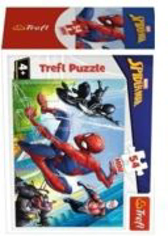 Puzzle carton 54 piese Trefl Mini Spider-Man in actiune