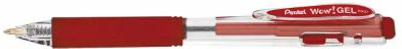Roller cu gel, Pentel, Wow! Gel, 0. 7 mm, plastic, rosu