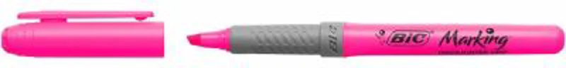 Textmarker BIC, Highlighter Grip, varf tesit 1-4 mm, roz