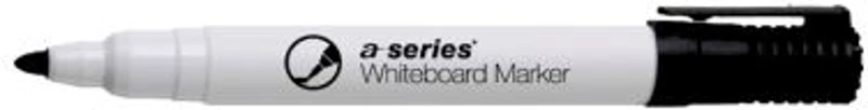 Marker pentru tabla A-series, varf rotund, 2 mm, negru