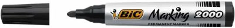 Marker permanent BIC 2000, varf rotund 1. 7 mm, negru