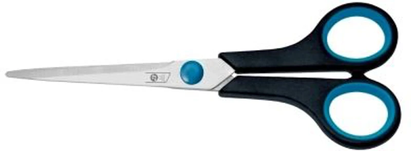 Foarfeca A-series, Soft Grip, 14 cm, otel, negru
