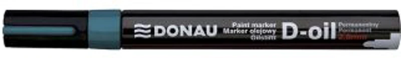 Marker permanent cu vopsea Donau, varf rotund, 2. 8 mm, verde