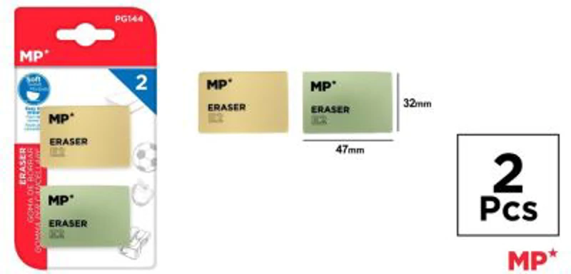Radiera Main Paper, 47x32 mm, 2 bucati/set