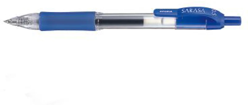 Pix cu mecanism Zebra Sarasa cu gel, grip, corp plastic, varf 0. 7 mm, culoarea scrierii albastru