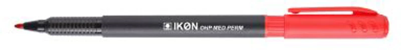 Marker permanent OHP IKON, varf mediu, 1 mm, rosu