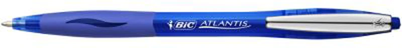 Pix cu mecanism BIC, Atlantis Clic Metal, 0. 4 mm, scriere albastra