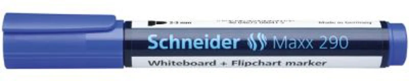 Marker pentru tabla Schneider Maxx 290, varf rotund 2-3 mm, albastru