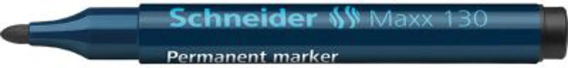 Marker permanent Schneider 130, varf rotund, 1-3 mm, negru