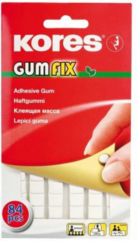Pastile Kores autoadezive Gumfix, 50 g, 84 buc.