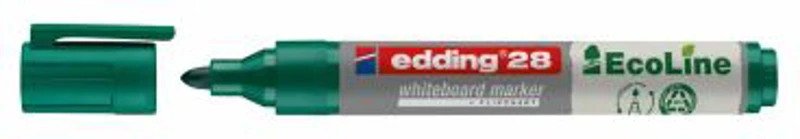 Marker pentru tabla Edding 28, ecologic, varf rotund, 1. 5-3 mm, verde