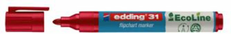 Marker flipchart Edding Ecoline, 1. 5-3 mm, rosu