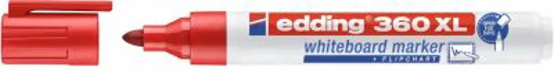 Marker Edding 360XL pentru tabla, varf 1. 5-3 mm, rosu