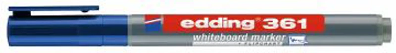Marker Edding 361 pentru tabla, corp plastic, varf 1mm, albastru