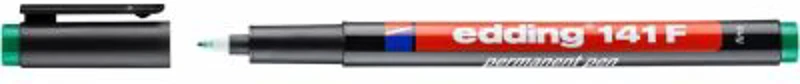 Marker permanent Edding 141, corp din plastic, varf rotund, 0. 6 mm, verde