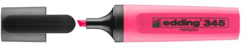 Textmarker Edding 345, varf 2-5 mm, roz
