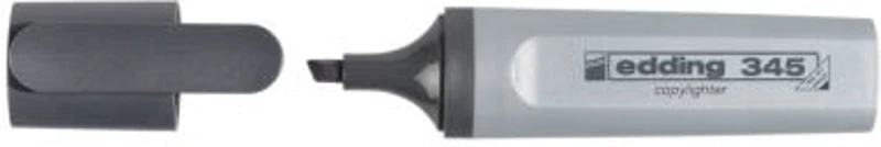 Textmarker Edding 345, varf 2-5 mm, gri
