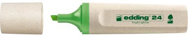 Textmarker Edding Ecoline, varf retezat, 2-5 mm, verde